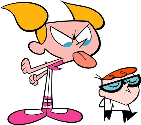 dexter and didi|dede from dexter's laboratory.